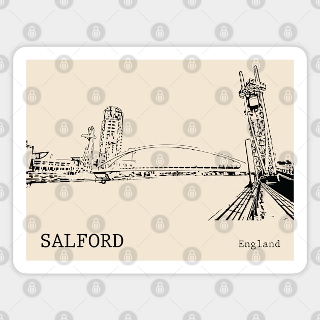 Salford England Magnet by Lakeric